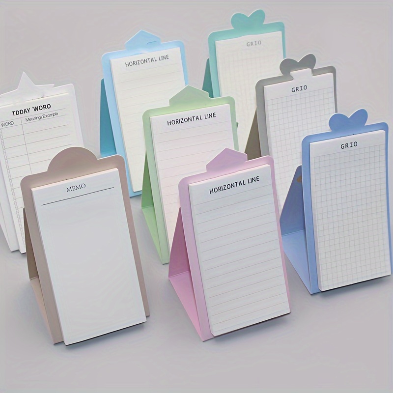 Note paper stickers. White blank memo paper notes, sticky paper