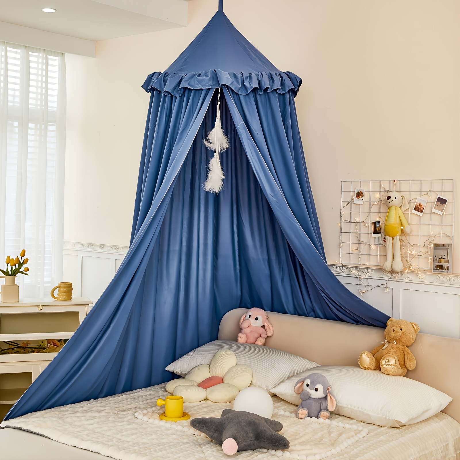 Princess Decor Canopy Kids Bed Soft Durable Mosquito Net Bed - Temu