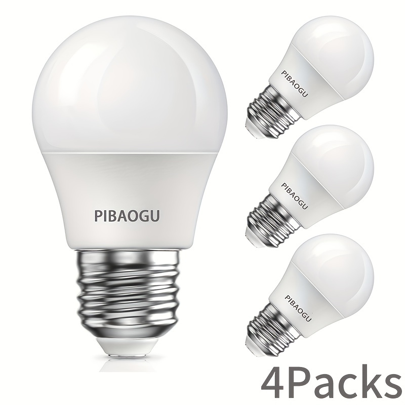 

4pcs E27 4w Led Bulbs Are Equivalent To 30w Incandescent Lamps, Cold White 6000k Warm White 3000k 400 Lumen Ultra-bright Bulb Lamps Are Applicable To Living Room, Kitchen, Bedroom And Office