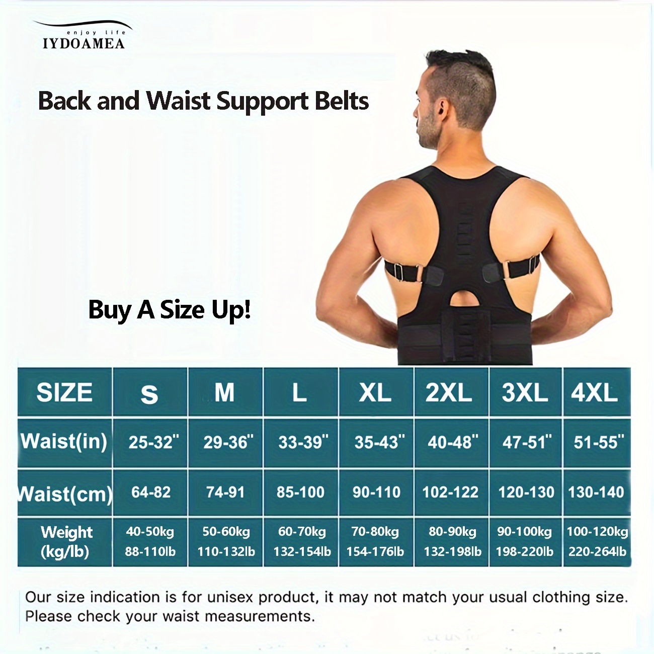 100 pcs Medical Adjustable Clavicle Posture Corrector Men