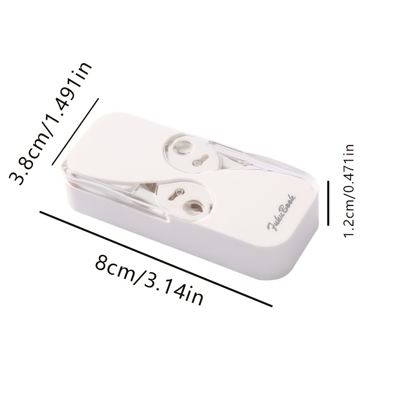 1pc Portable Double Open Dental Floss Container With Automatic Eject  Disposable Floss Stick Storage Mini Toothpick Case For Traveling