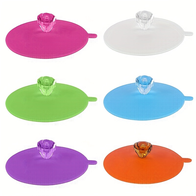 1/2/4PCS Cup Cover Non-toxic Silicone Round Universal Water Cup