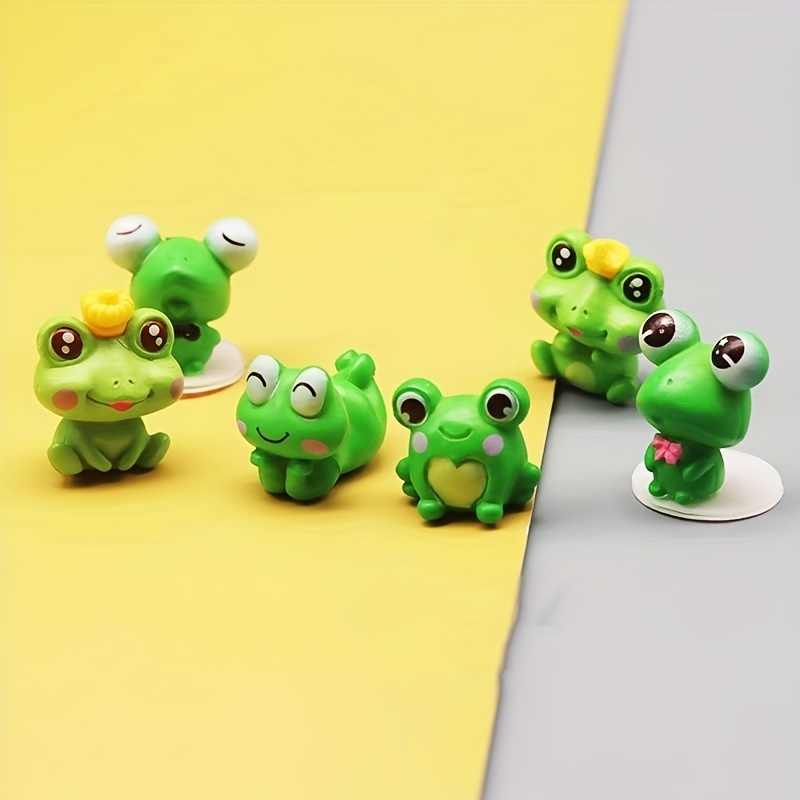 Resin Statue Mini Frogs Miniature Figurines Fairy Garden - Temu