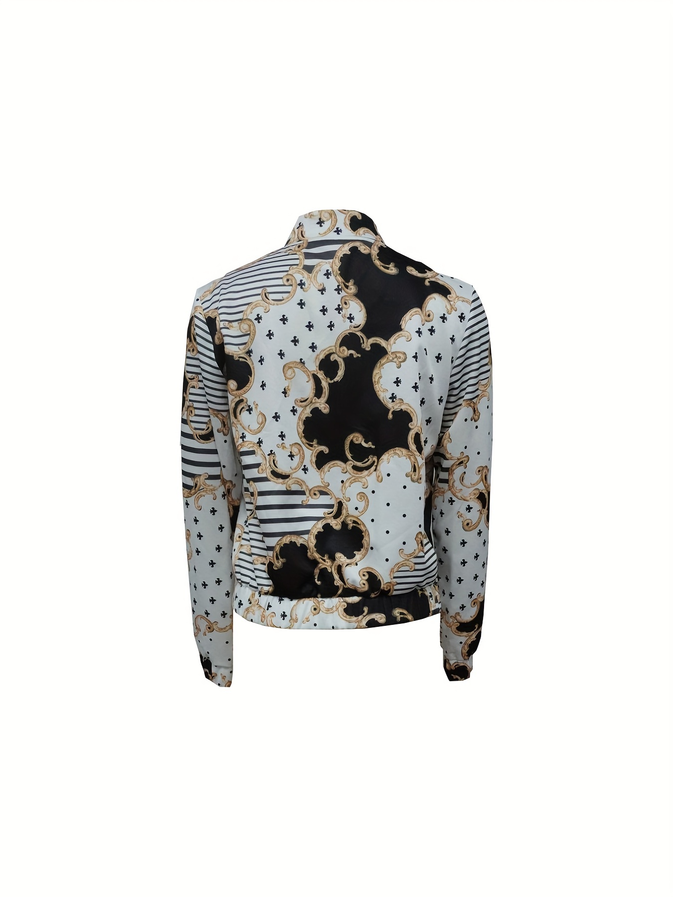 Fashion Summer Jogger out Wear Flower Print Bomber Jacket for