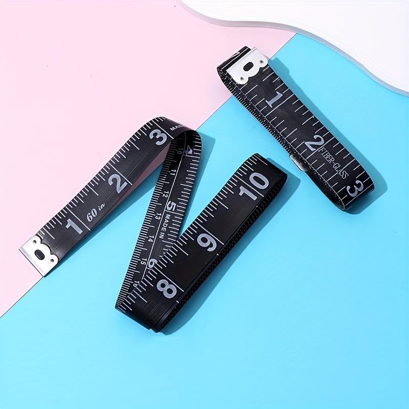 60 Retractable Inch/Metric Soft Plastic Tape Measure Sewing Tailor Cloth  Ruler 2pcs