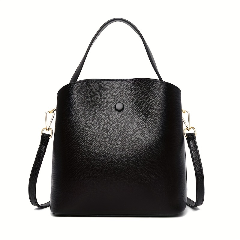 Pongl Rivets Women Soft Leather Half Moon Bag Luxury Brand