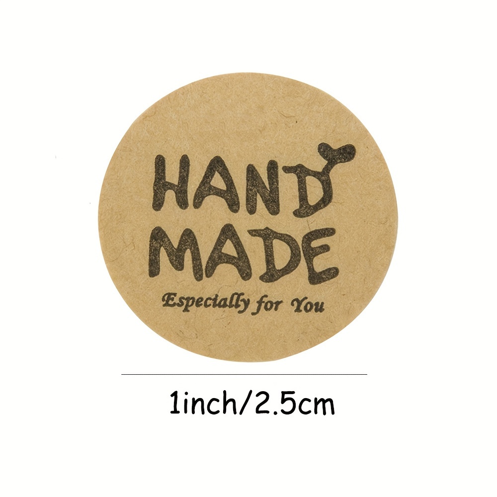 Homemade With Love Kraft Paper Stickers Perfect For Envelope - Temu