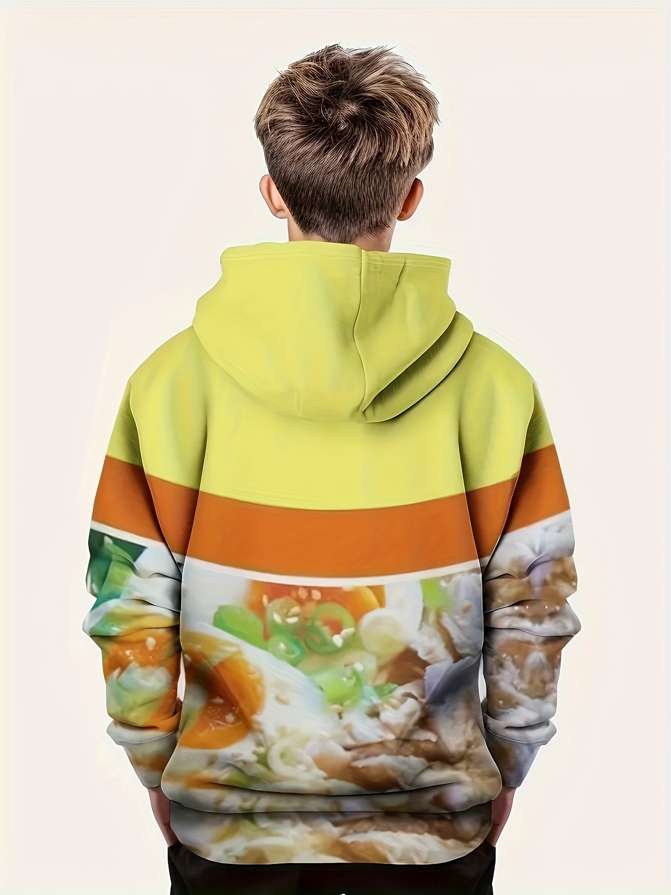 cartoon ramen 3d print boys long sleeve hoodie Temu