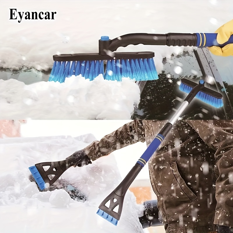Le balai a neige et la raclette avec un manche de 40 cm permet de gratter  votre pare brise et balayer votre voiture.