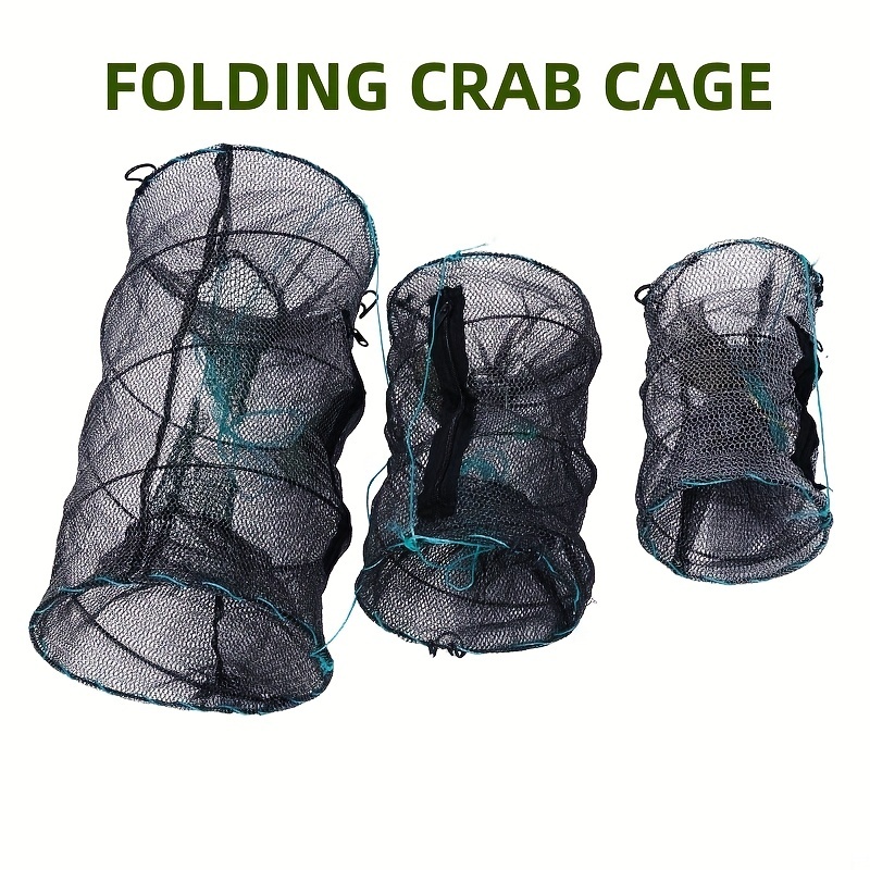 1pc Collapsible Fishing Trap Net, Portable Fishing Cage For Shrimp Lobster  Crab Fish Eel, Outdoor Fishing Gear
