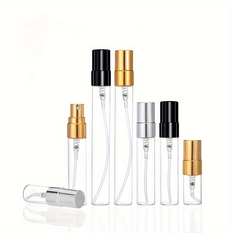 

5pcs 5/10ml Mini Perfume Atomizer Container, Refillable Travel Portable Perfume Spray Bottle, Travel Perfume Scent Pump Case, Fragrance Empty Spray Bottle For Traveling And Outgoing