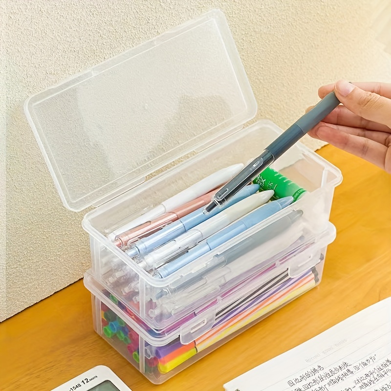 Simple Student Stationery Box Pencil Bag Large Capacity - Temu