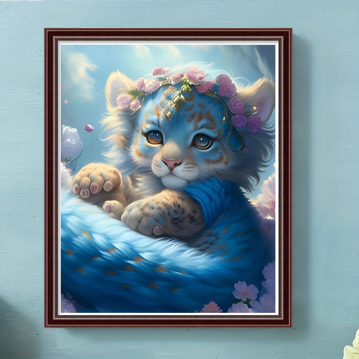 絵画 タスペトリー 額縁 猫 ねこ レトロ 絵 ヴィンテージ アンティーク