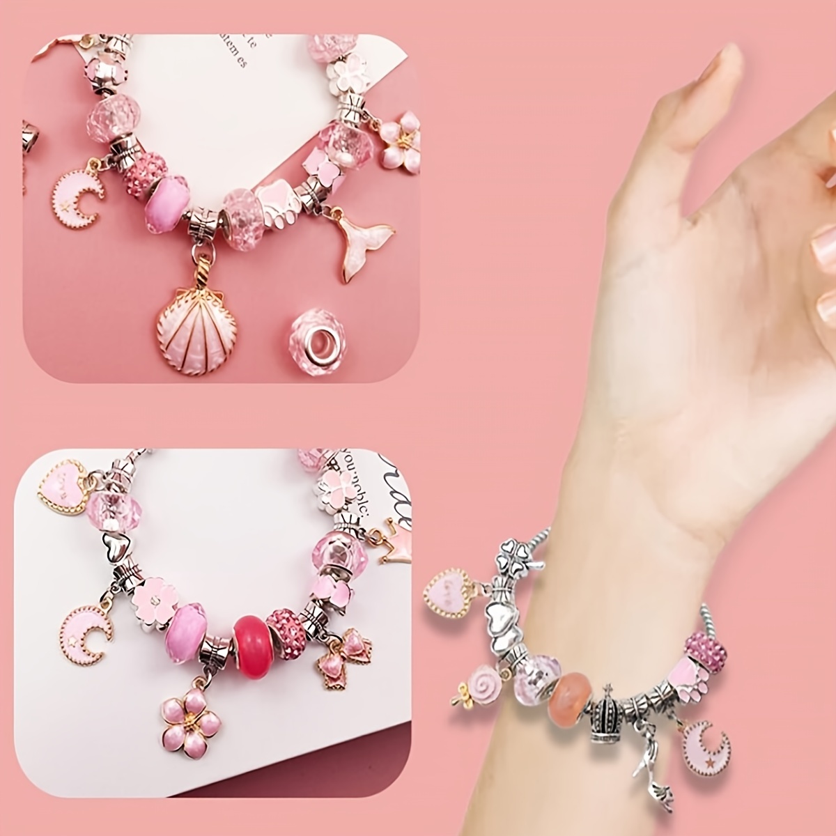 Mini Jewelry Crafts Kit DIY Bracelet Bulk Beads Rice Beads For Jewelry  Making 