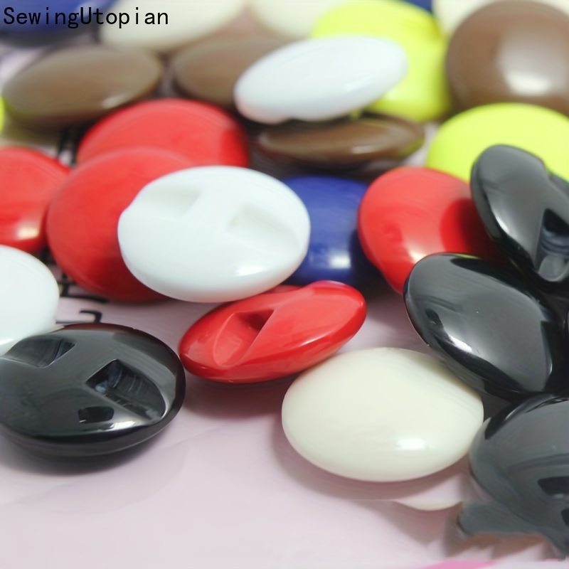 Free shipping 10pcs/lot High-end color red circular resin buttons