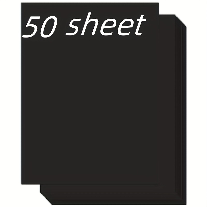 Black Cardstock Thick Paper 250gs Construction Paper For - Temu