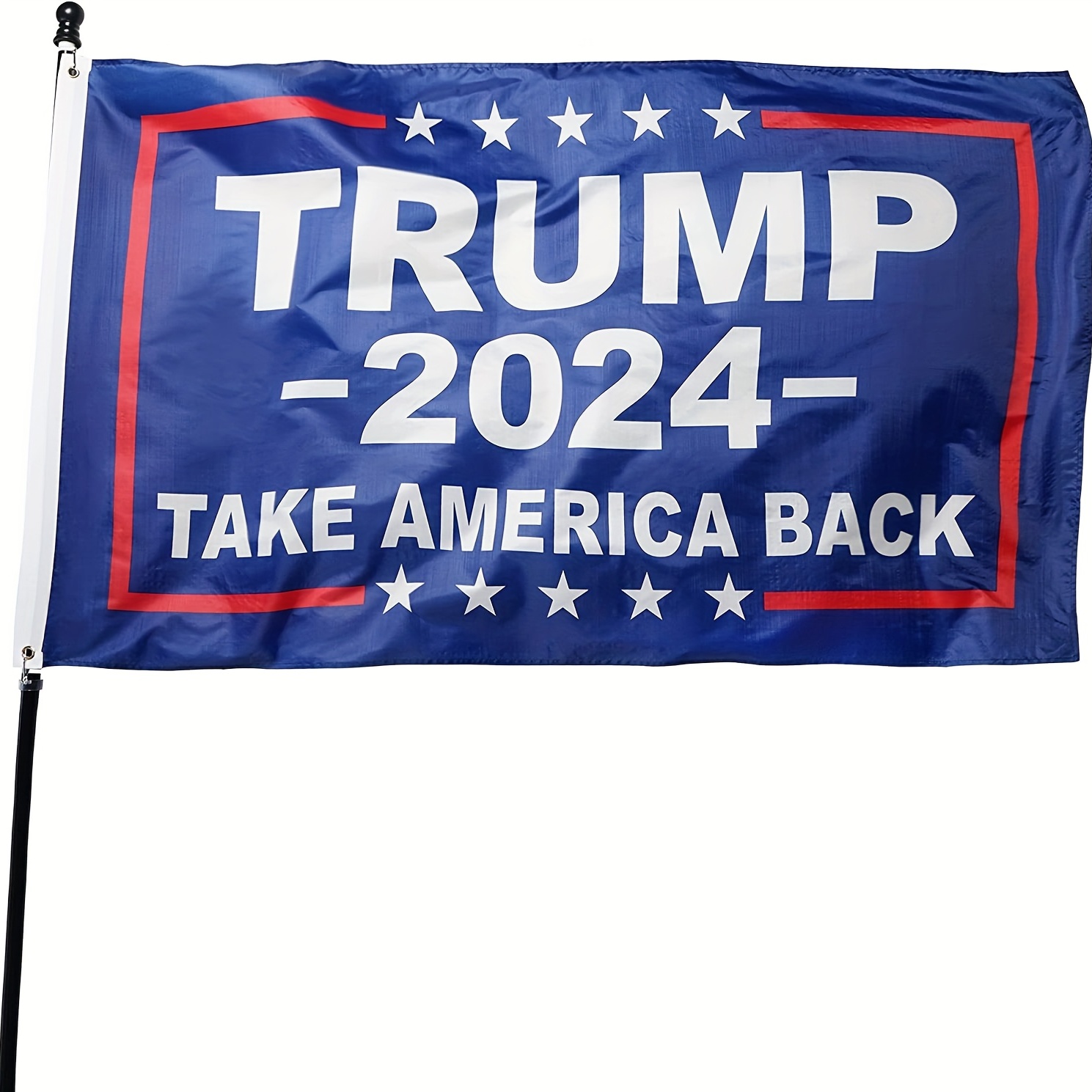 1pc trump 2024 flags vivid colors and fade resistant double stitching with 2pcs brass grommet patriotic outdoor indoor wall garden yard porch patio 3x5 feet