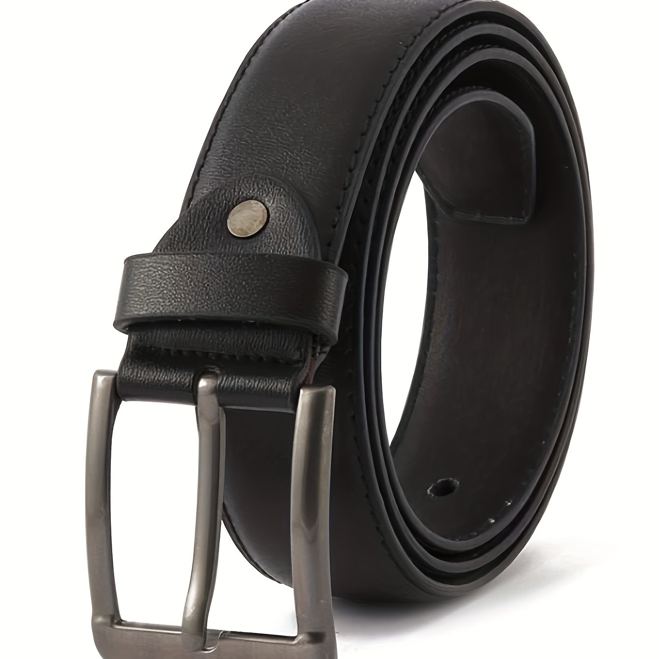 Men's PU Pin Buckle Leather Belt
