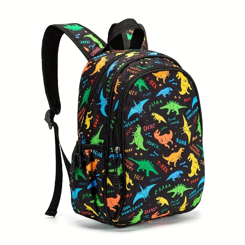 Children's Dinosaur Backpack Padded Back Large Capacity Lightweight Travel Bag