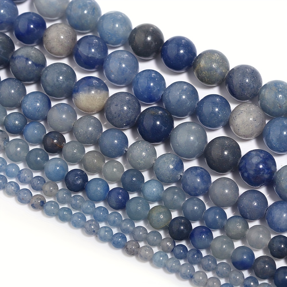  60pcs 6mm Natural Stone Beads Blue Chalcedony Beads Energy  Crystal Healing Power Gemstone for Jewelry Making, DIY Bracelet Necklace :  Arts, Crafts & Sewing