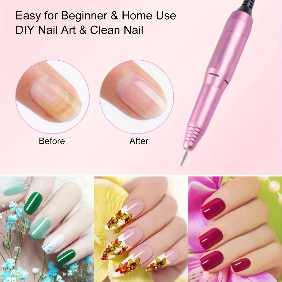 Professional Finger Toe Nail Care Electric Nail Drill - Temu