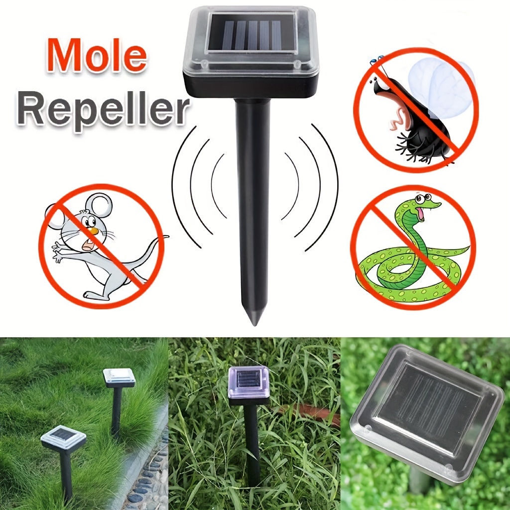 Solar Repellent Ultrasonic Vibration Repellent Mice Snakes Temu