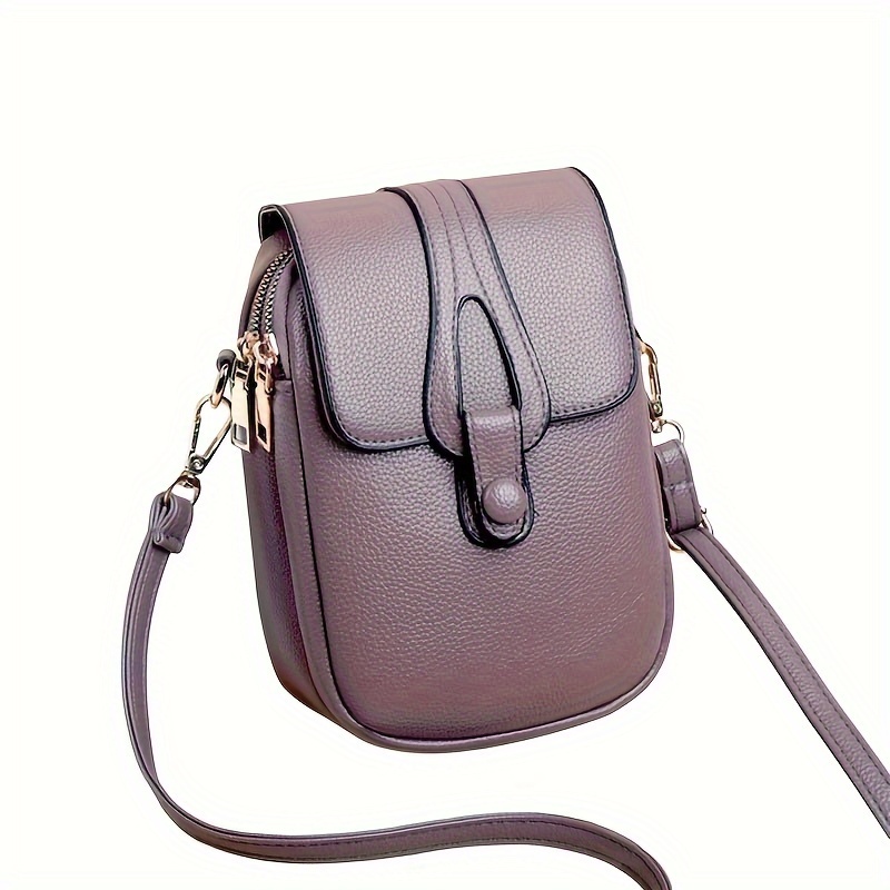 Mini Vintage Crossbody Bag, Double Layer Shoulder Bag, Women's Fashion  Handbag & Phone Purse - Temu