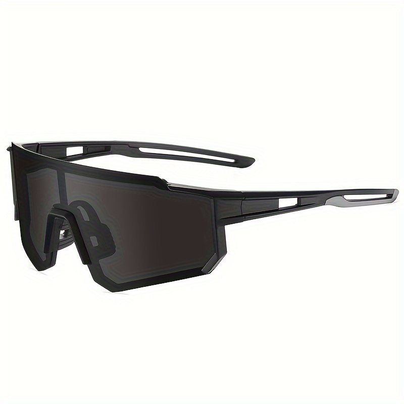 Cheap Men Photochromic Sunglasses Matte Black Sports Goggles Women