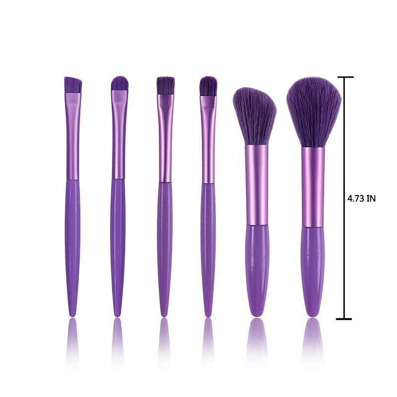 6Pcs Mini Travel Women Makeup Brushes Set Portable Soft Concealer