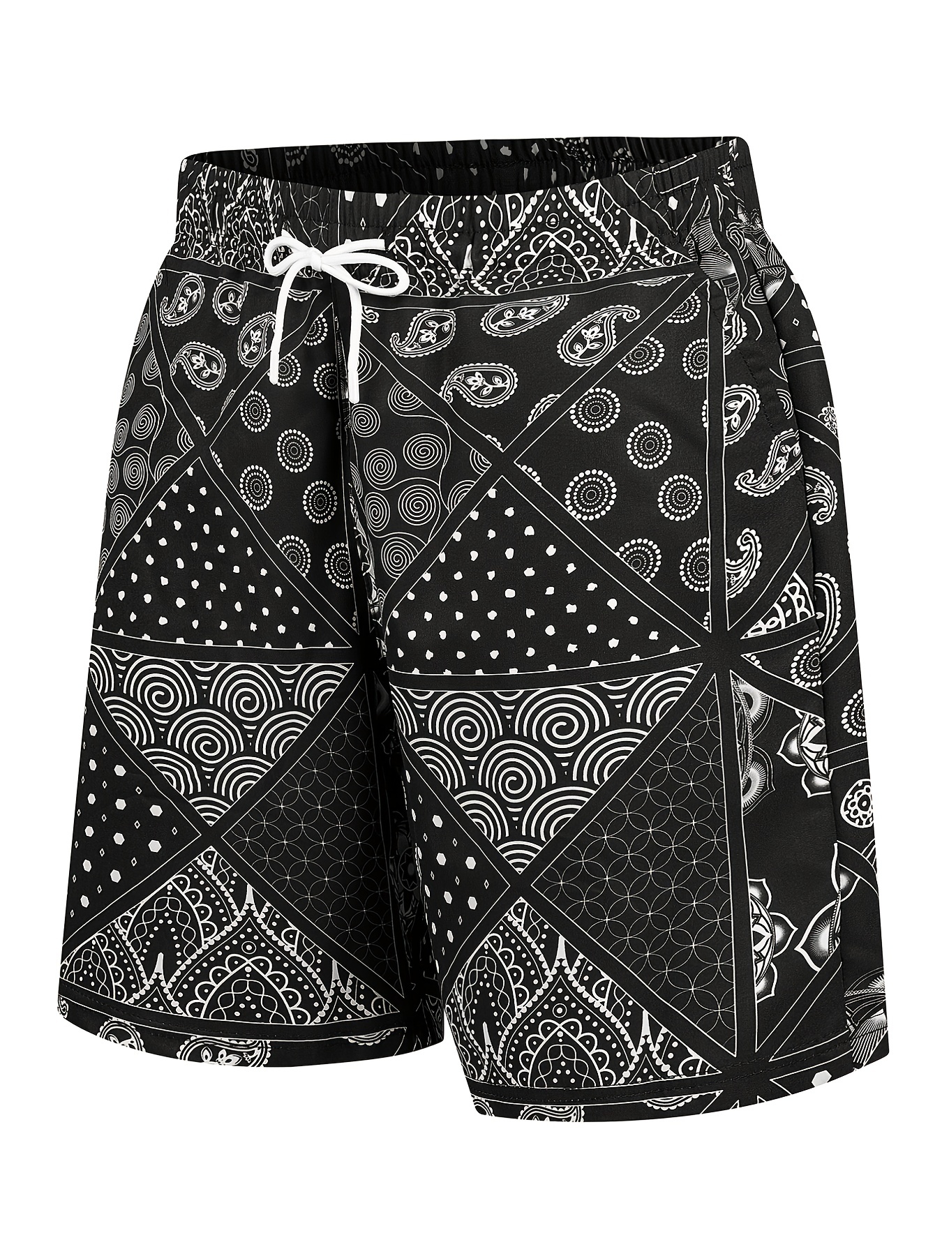 Men's Loose Beach Shorts Activewear, Drawstring Quick Dry Shorts,  Lightweight Shorts For Summer Beach Vacation Surfing