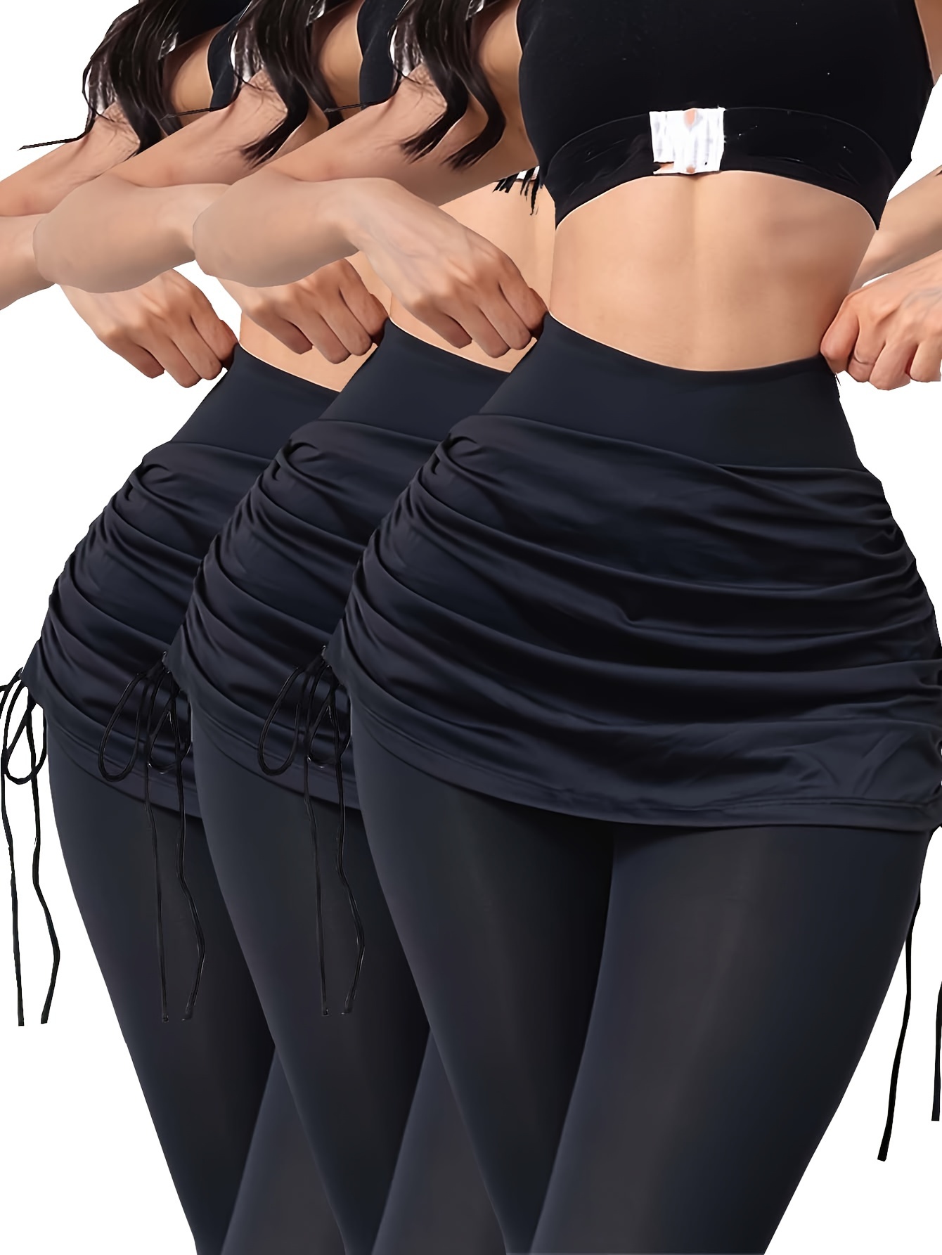 1 Skirt Leggings Wideband Waist Sports Skort Women's - Temu
