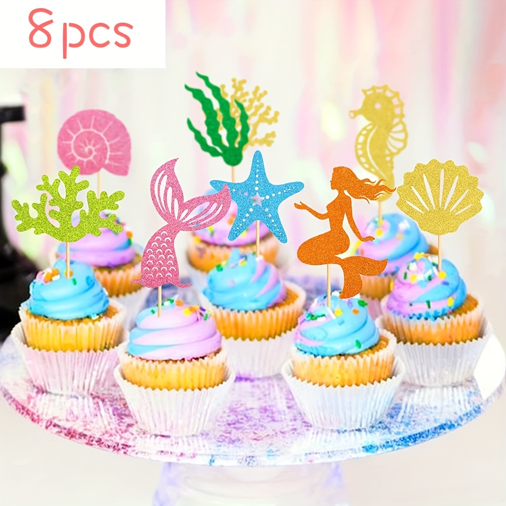 Decoration Gateau Barbi Princesses, Deco 17PCS Cupcake Topper