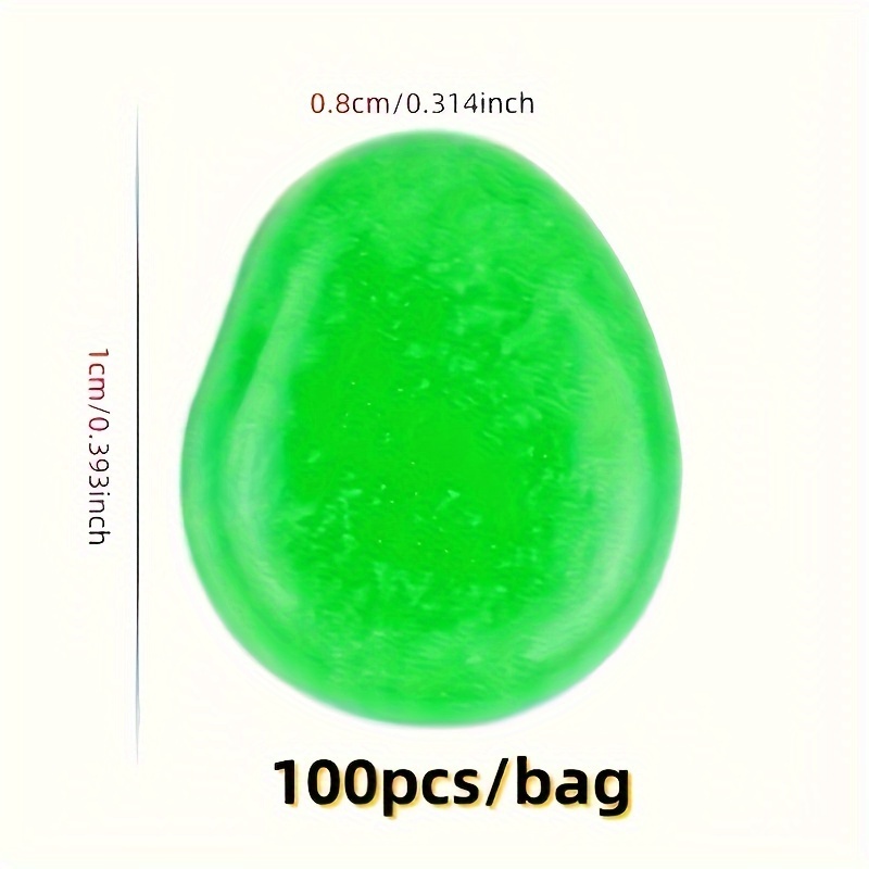 100pcs/500pcs Outdoor Glowing Miniature Pebbles, Garden Pots Mini Garden Accessories, Yard Decor, Yard Essentials, Wedding Party Decor, Festival Supplies, Garden Aquarium Glow Stones! (0.8*1cm) - Made of Resin