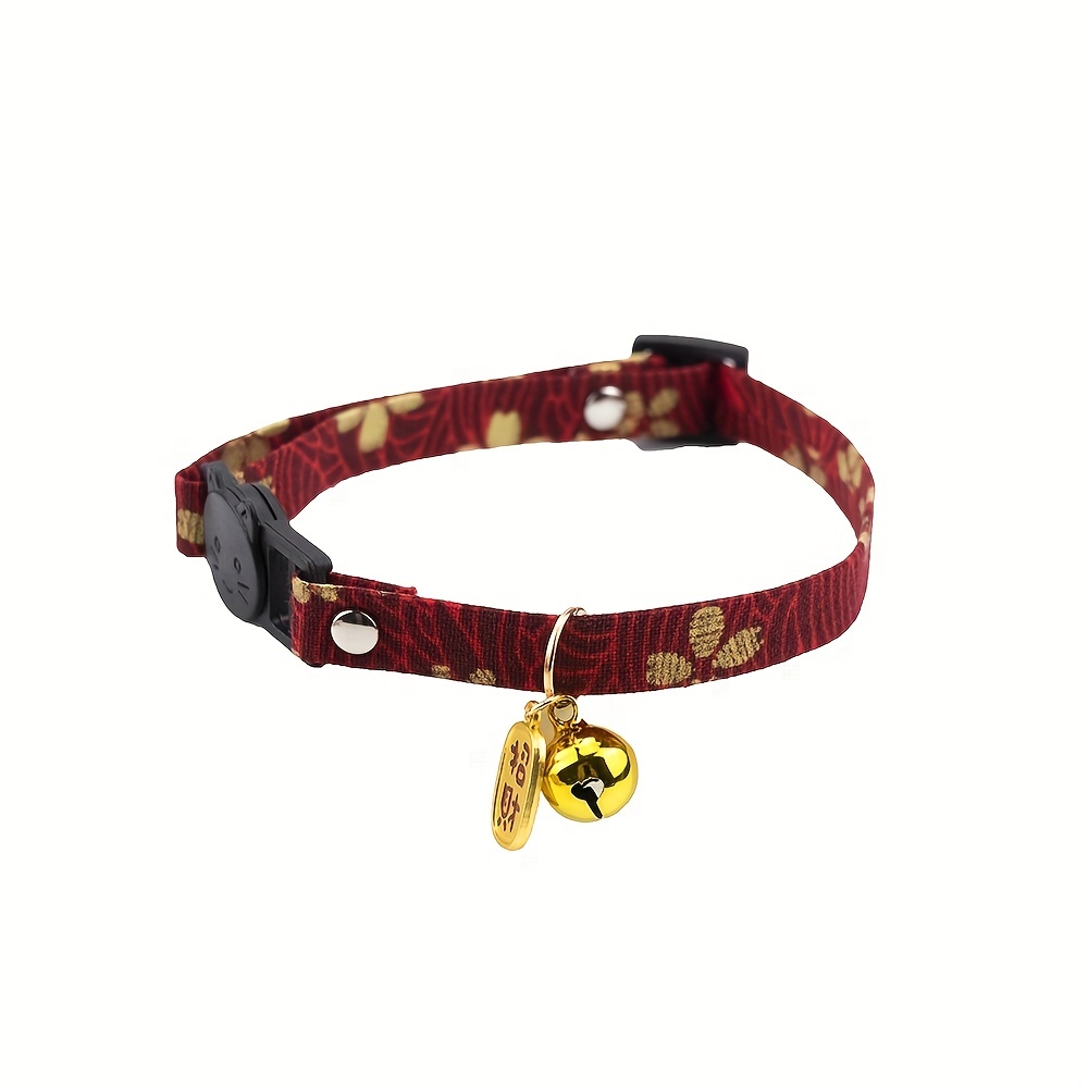 Cute Safe Cat Collars With Bells Breakaway Design For Pet Safety