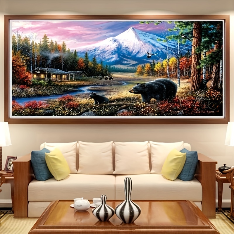 5d Scenery Diamond Painting Kits Diy Cross Stitch Diamond Art Home Wall  Decor For Living Room Bedroom 