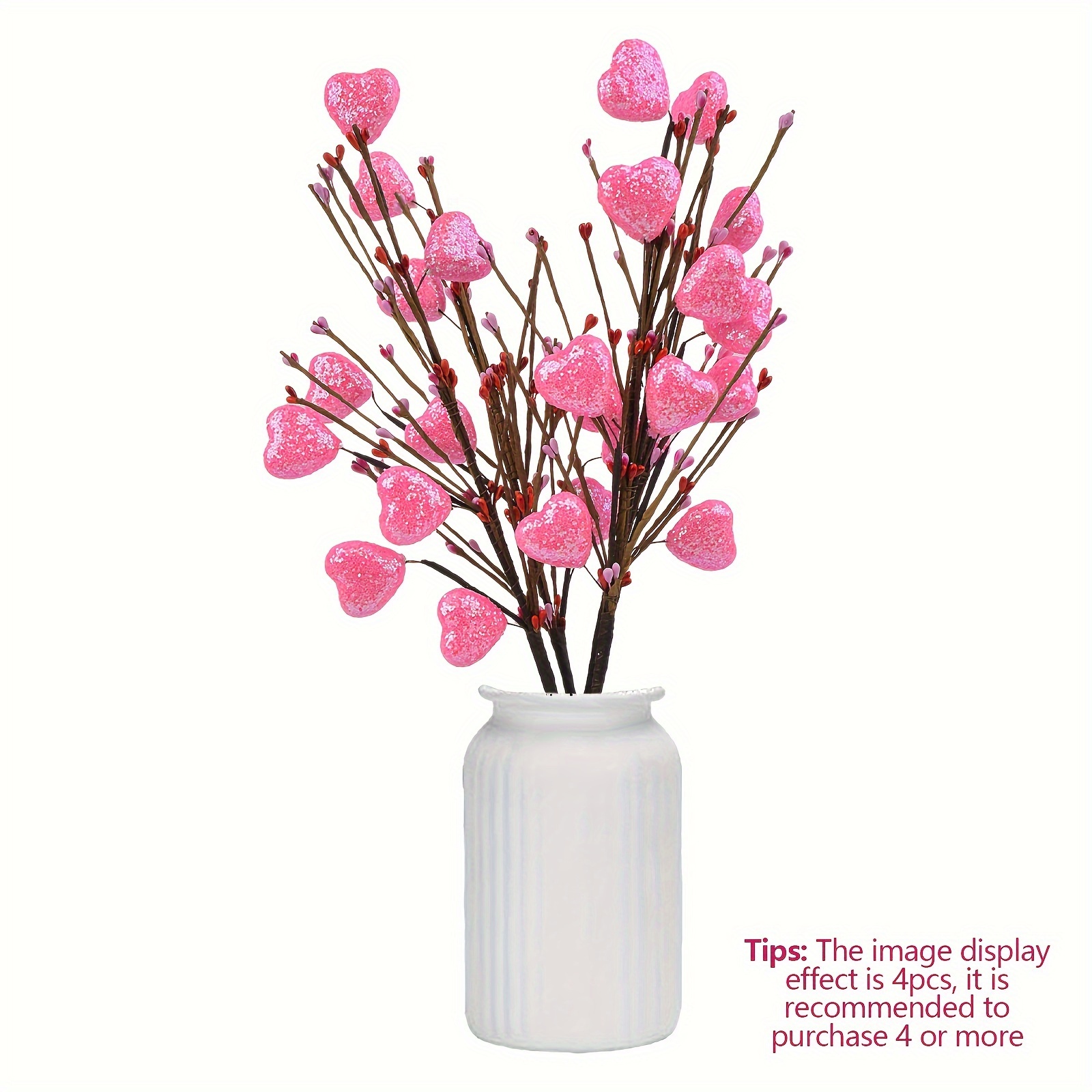 Fourwalls CHERRY ARTIFICIAL RED BERRY STEMS FOR CHRISTMAS