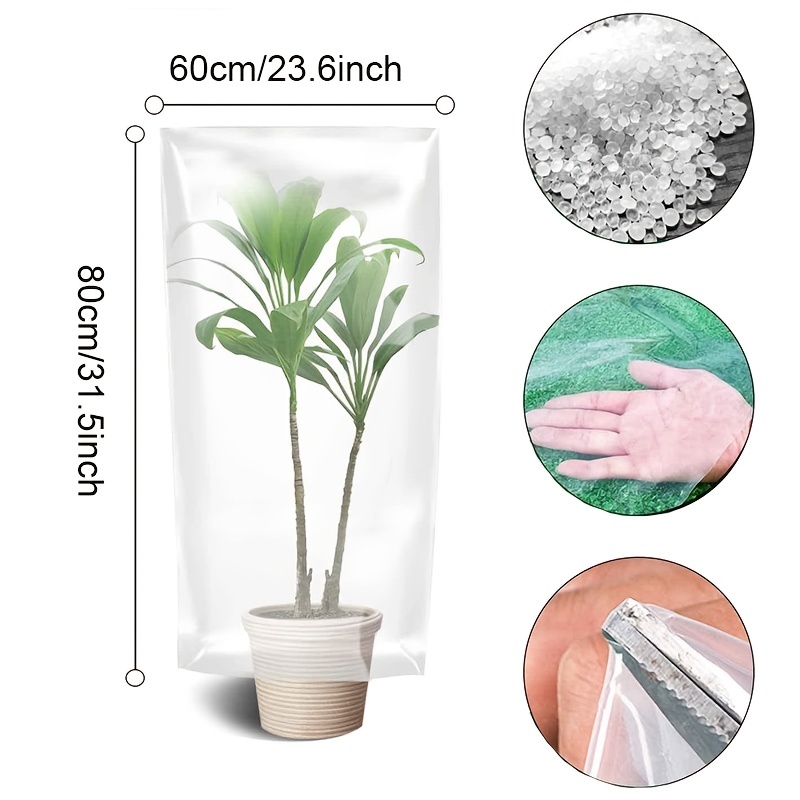 Film de protection PE pour plantes d'extérieur sac antigel transparent