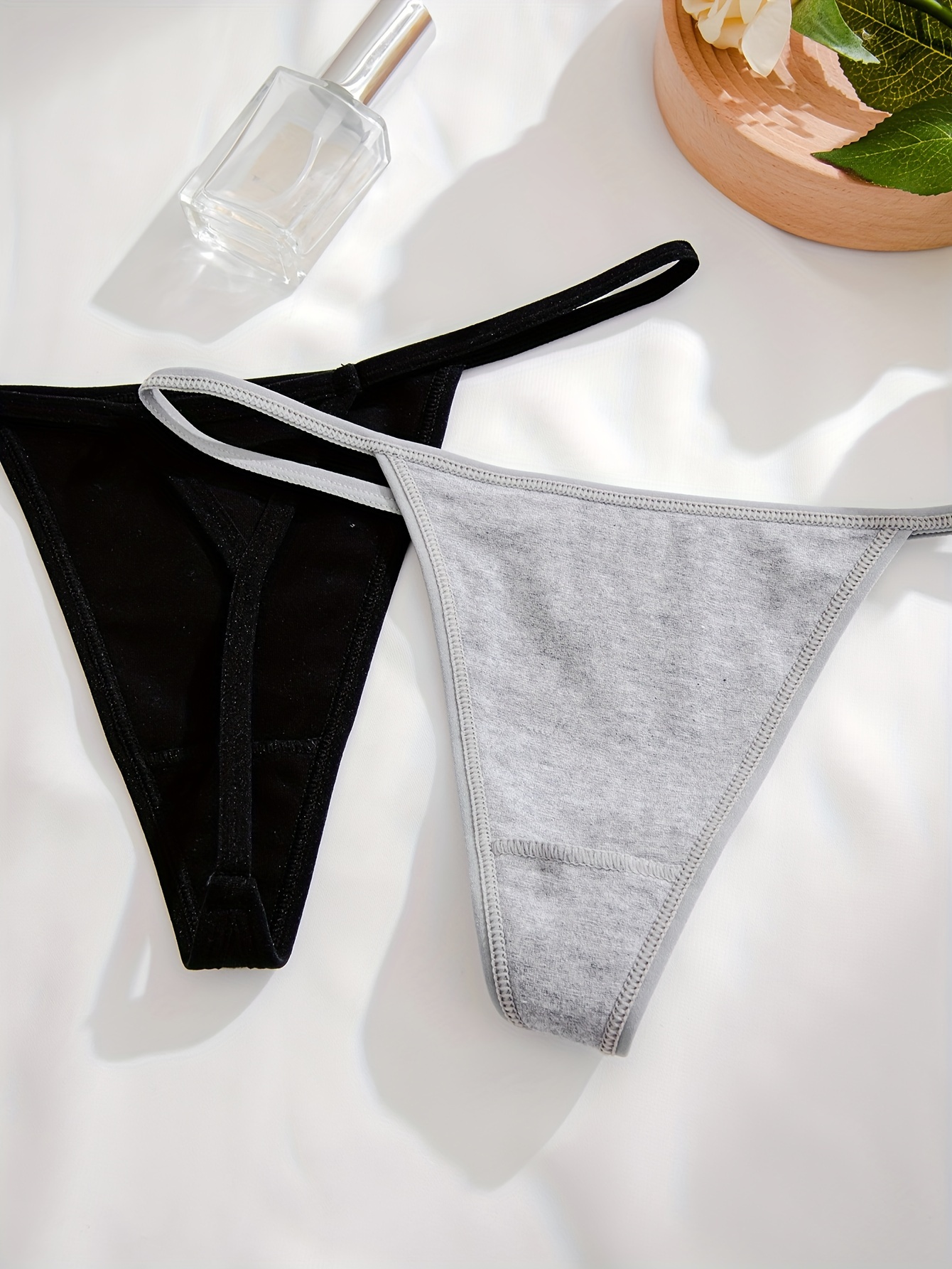7pcs Letter Tape Thongs, Comfy & Breathable Low Waist Intimates Panties,  Women's Lingerie & Underwear