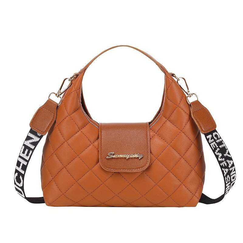 Mini Vintage Quilted Crossbody Bag, Retro Classic Shoulder Bag