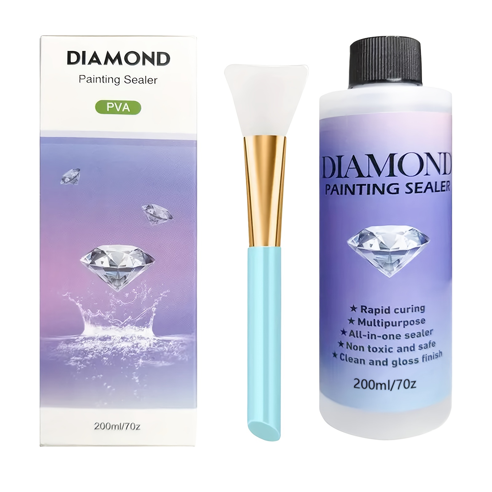 Diamond Painting Sealer Kit . Diamond Painting Glue For - Temu