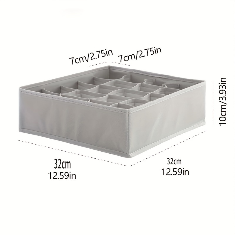 Plastic Underwear Storage Box Rectangle Compartments Finishing