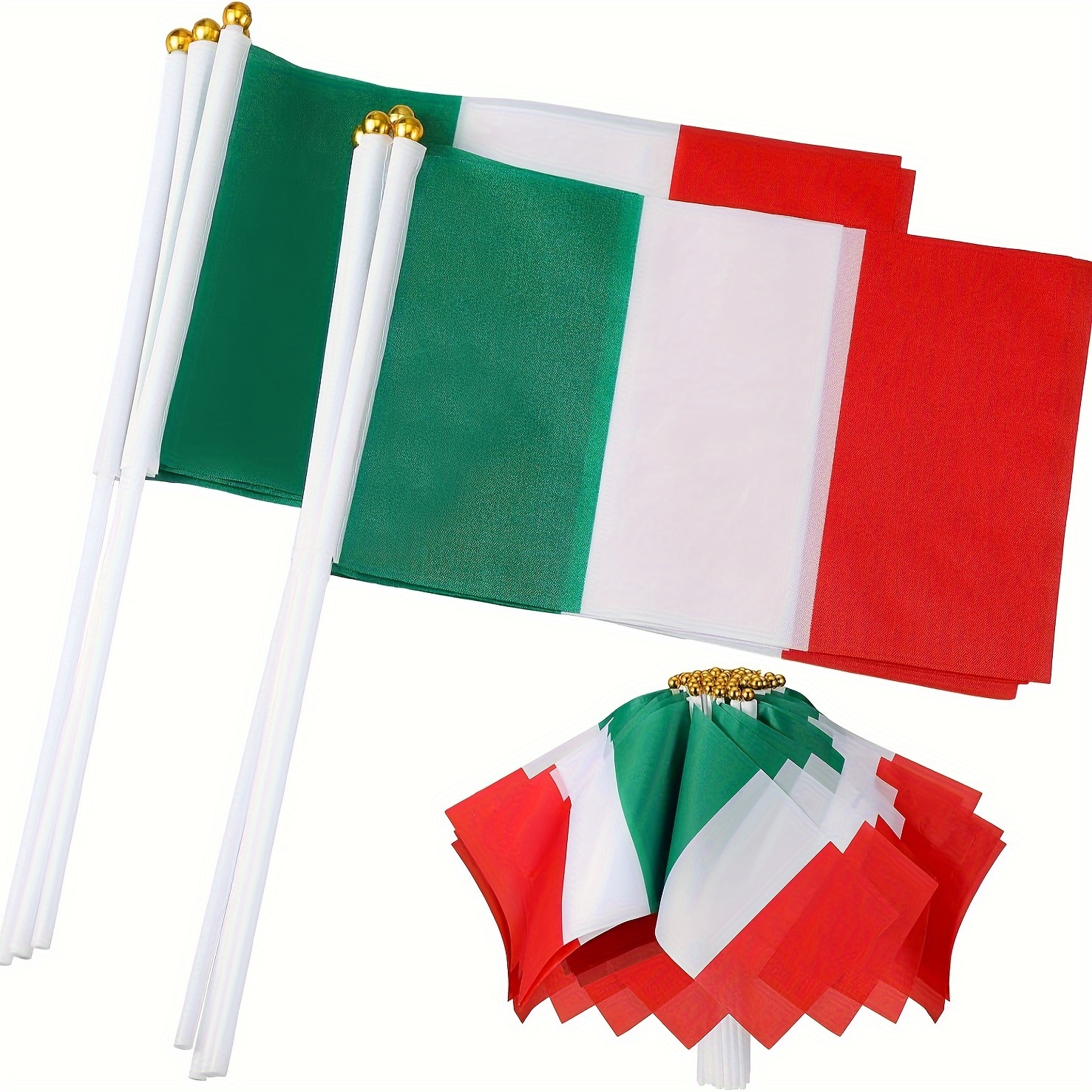 Italienische Flagge, 14 x 20,3 cm, kleine Mini-Flagge für Außentür