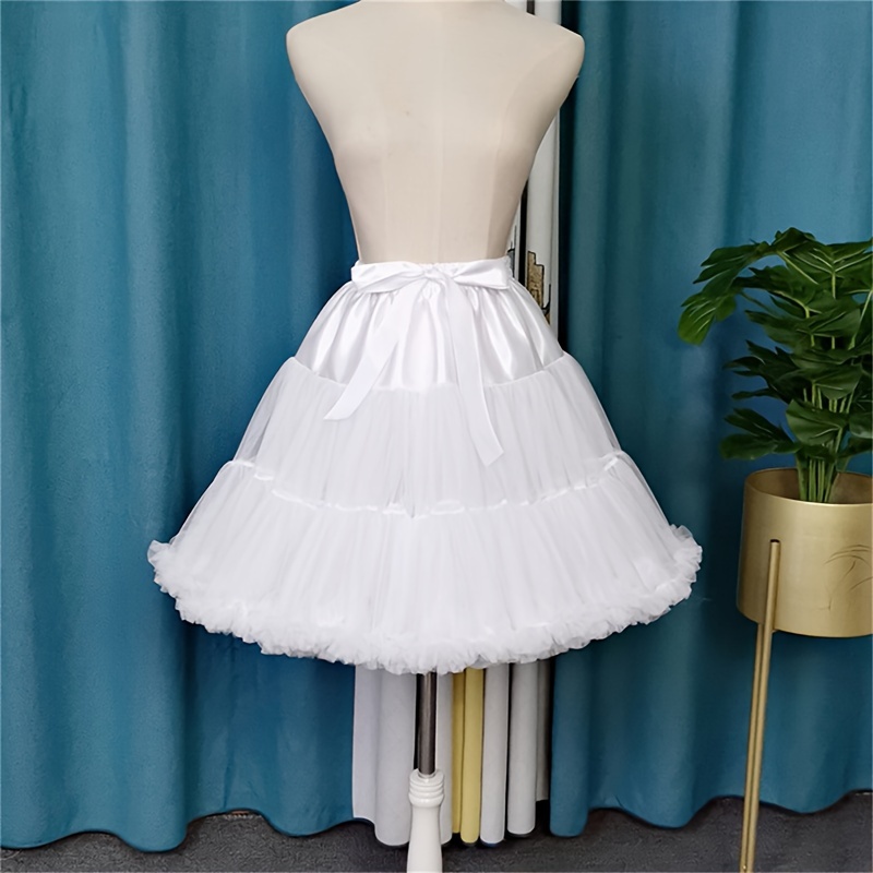 Tulle Underskirt Women Skirts Vintage Ballet Bubble Skirt - Temu