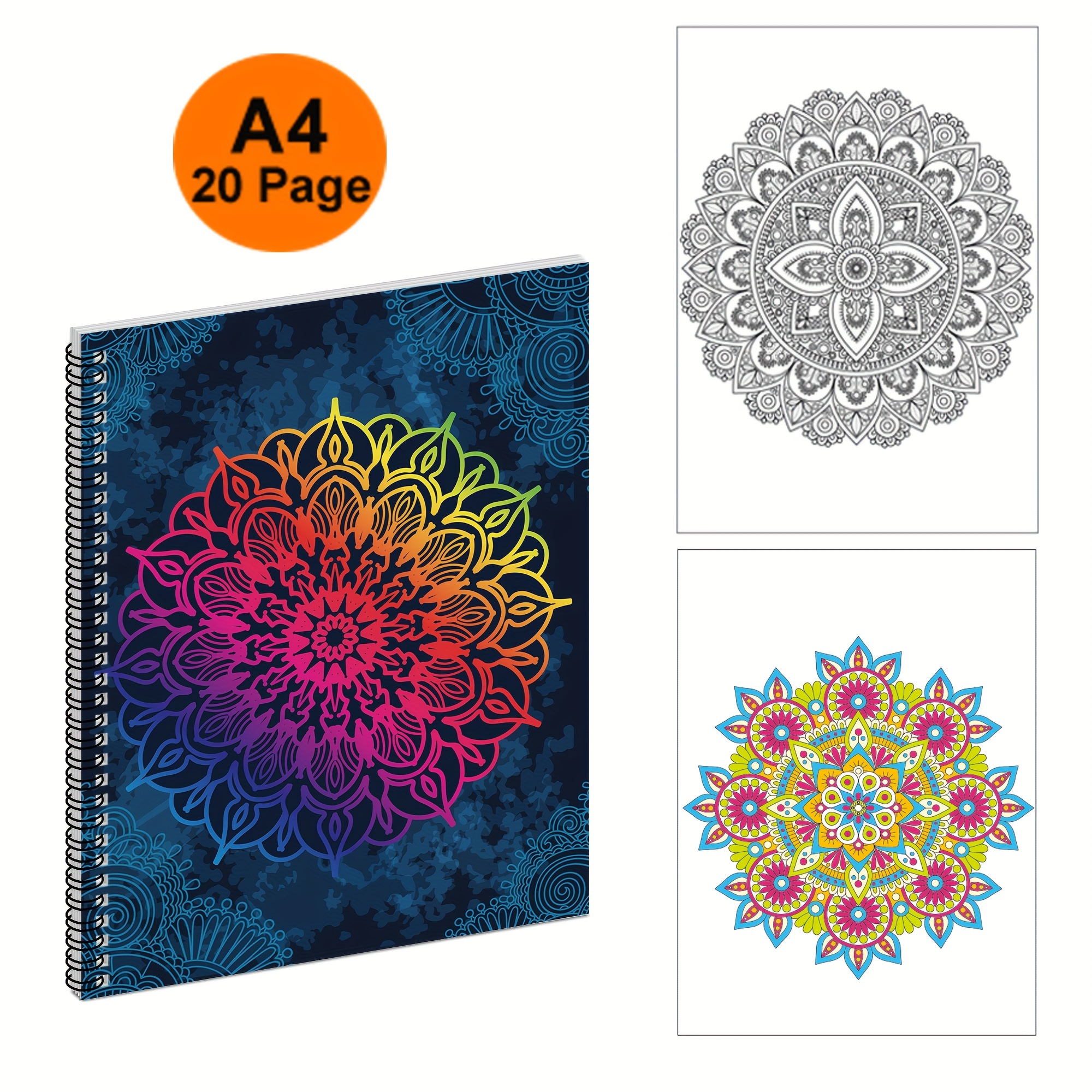 A4 Paper Thickened 20 Pages Landscape Themed Coloring Book - Temu