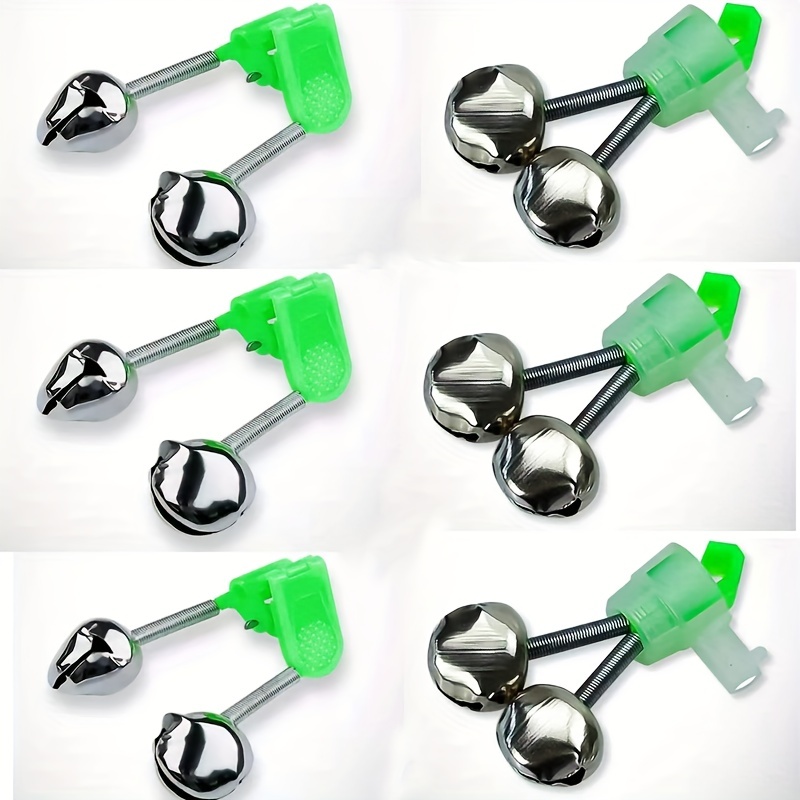 Dual Alert Fishing Bell Clips Rods Easily Detect Bites Catch