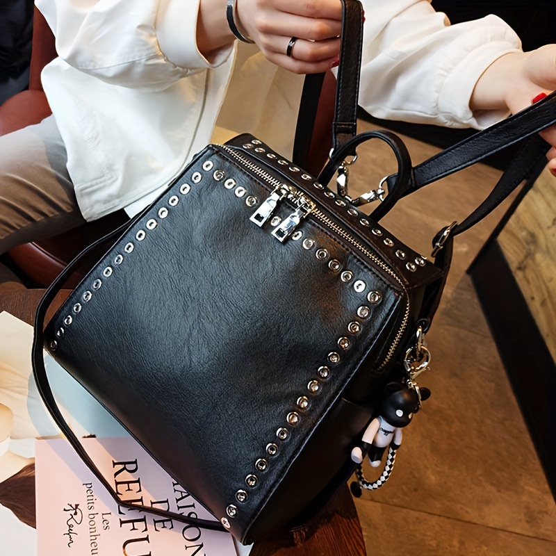 Studded backpack outlet purse