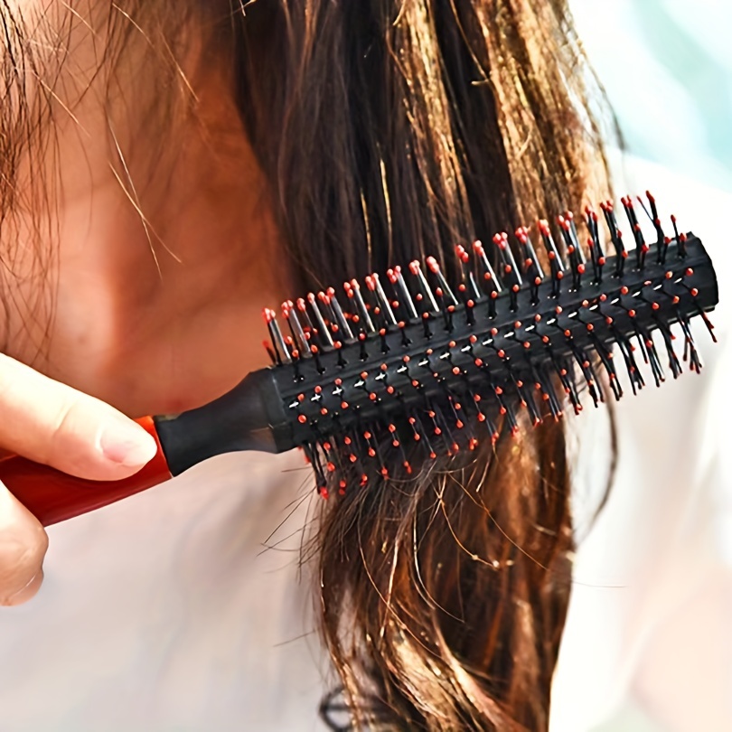 Cepillo térmico para cabello para mujeres y hombres, peine  redondo de rodillo, tubo de aluminio resistente al calor para secarse con  soplado de peluquería : Belleza y Cuidado Personal