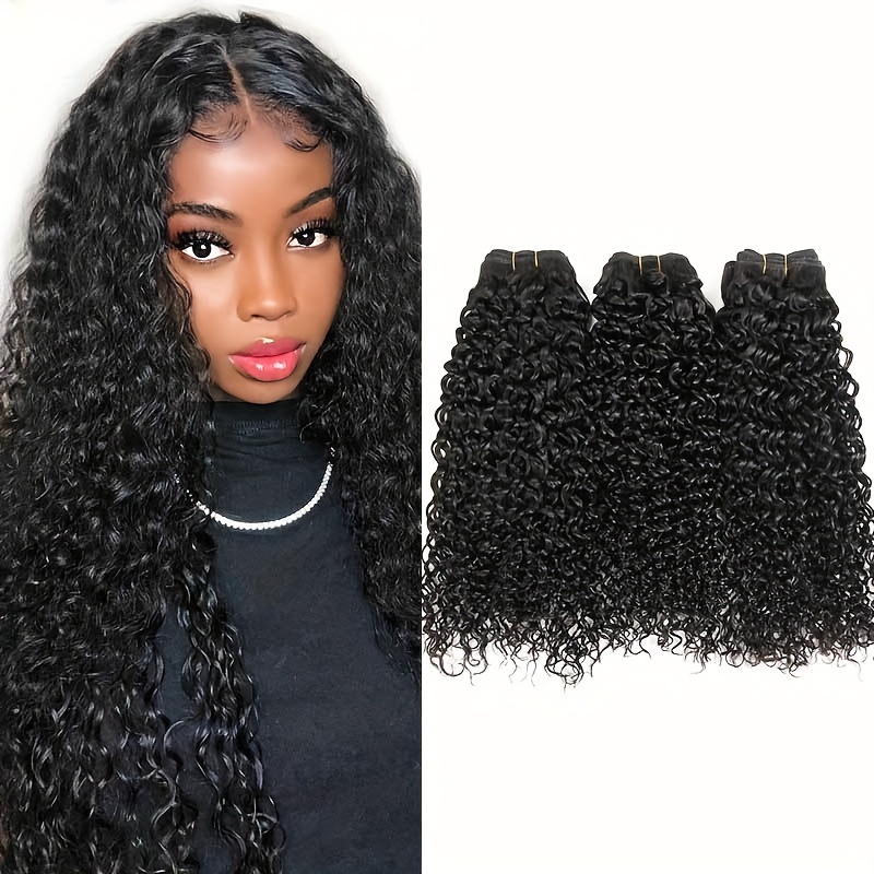 Brazilian Kinky Curly Hair Weave Bundles 1pcs 100% Remy Human Hair Weave  Deep Curly Bundles