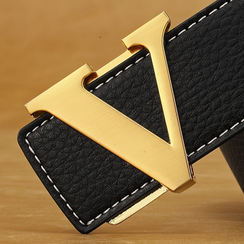 New Fashion X Letter Buckle Designer Belt Men's Casual Leather