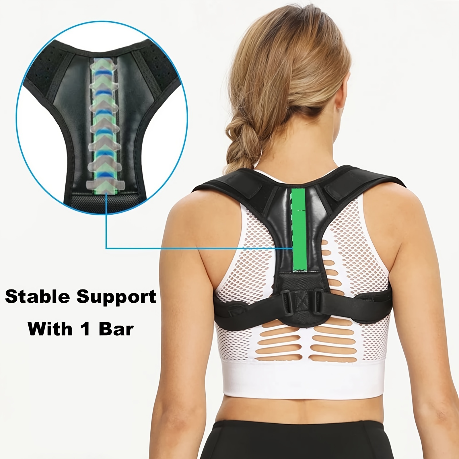 Adjustable Unisex Posture Corrector Back Brace Support Clavicle Spine  Shoulder Lumbar - Sports & Outdoors - Temu Canada